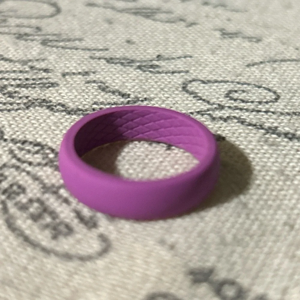 Vibrant Purple Silicone Ring